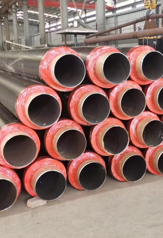 Prefabricated directly buried insulation pipe, polyurethane large diameter spiral pipe, steel sleeve steel steam pipeline