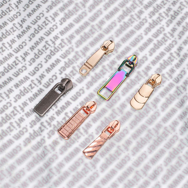 Wholesale and stock of 5 metal zipper heads, clothing zipper accessories, silver zipper heads, bags, zipper plates, and pull tags from manufacturers