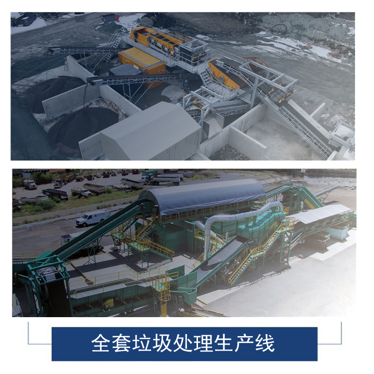 The factory sells landfill garbage sorting equipment garbage separator, aging garbage screening and treatment equipment