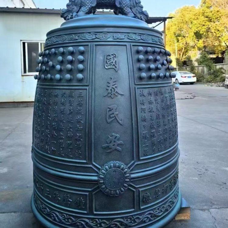 厂家直供寺院纯铜钟景区铸铁钟 专业定做青铜钟警钟吉祥铜钟