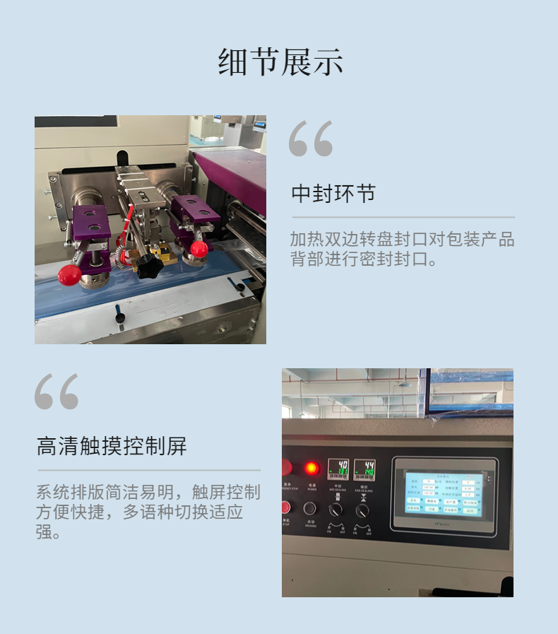Bosheng Equipment Fully Automatic Hardware Products Electronic Chip Pillow Packaging Machine Automatic Bagging and Sealing Packaging Machine