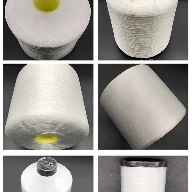 Unshielded network jumper manufacturer polyester fiber filament white high elastic polyester yarn