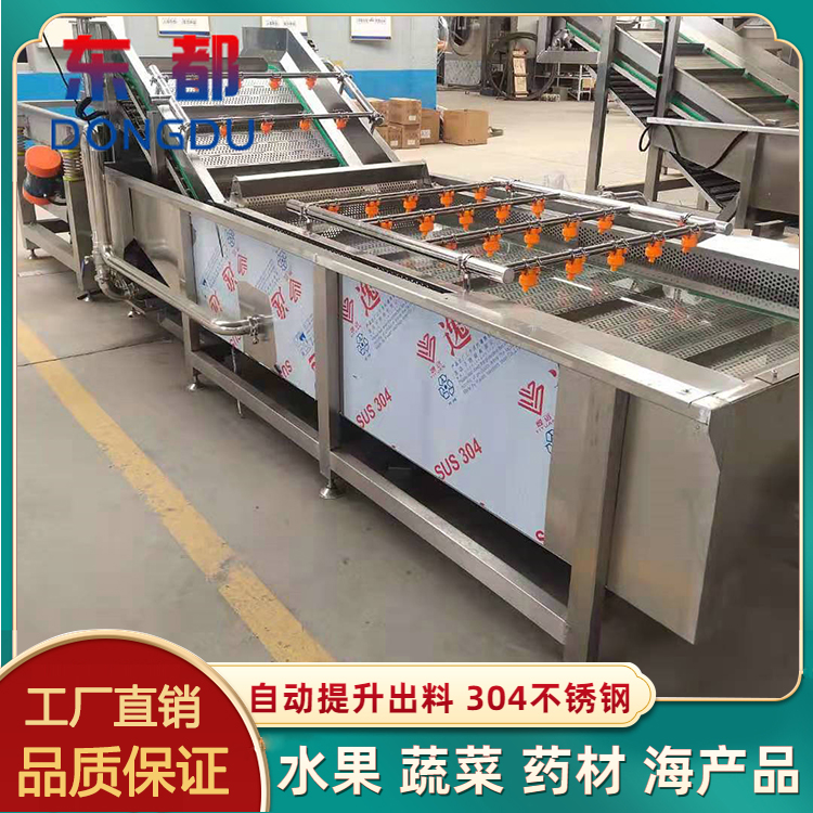 Orange and orange bubble cleaning equipment, vegetable cleaning machine, Dongdu Mountain wild vegetable bitter chrysanthemum spray cleaning line