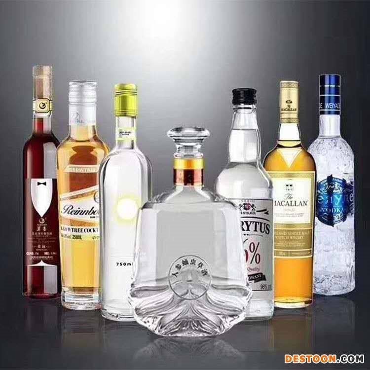 The manufacturer supplies one kilogram cellar original liquor bottle, self-made sealed white wine bottle, wedding banquet, birthday banquet, glass empty wine bottle