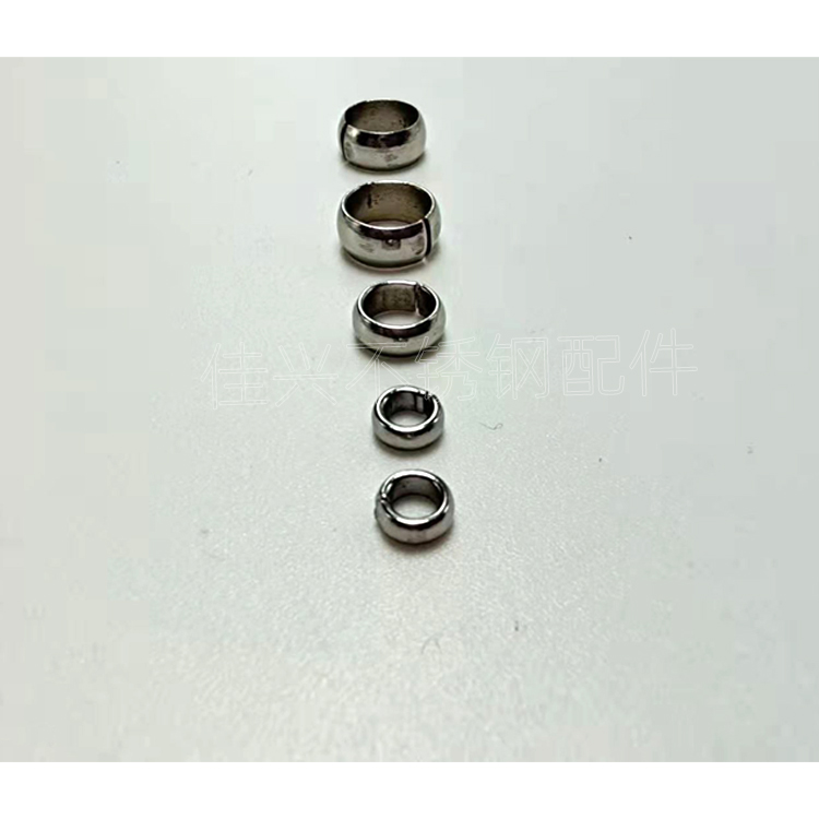 304 stainless steel closed loop connection ring, closing loop hardware ring specifications can be inquired and electroplated with gold color