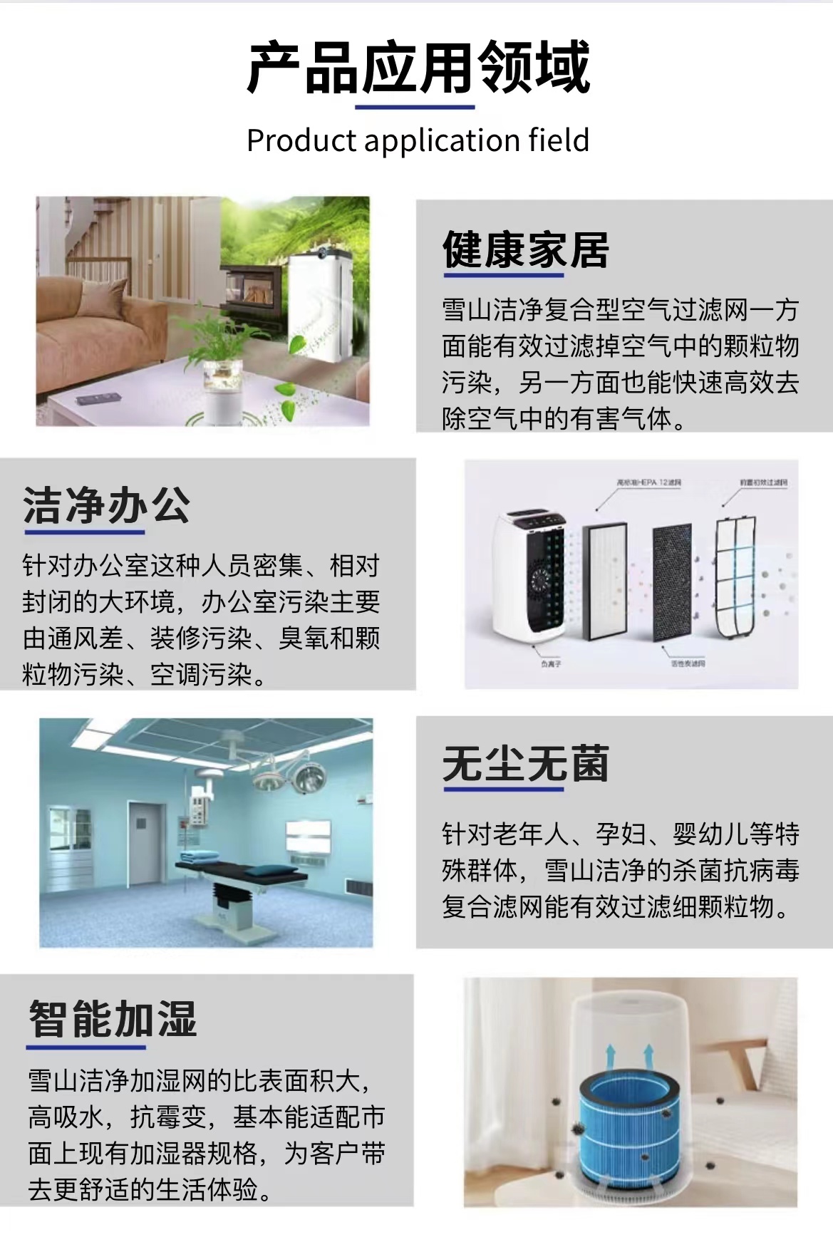 Haipa HEPA high-efficiency air filter, sweeping robot, air purifier, vacuum cleaner, antibacterial filter