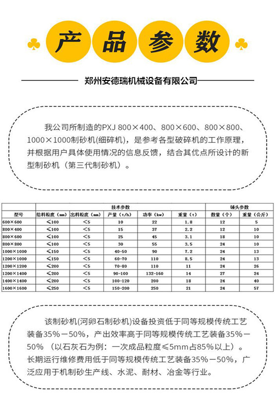 Tailings sand making equipment model: 10-200t/h Calcite crusher; river pebble cement vertical sand beater