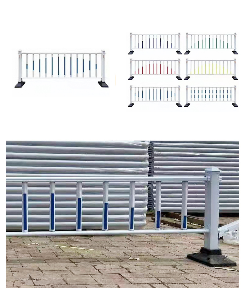 Li Miao Municipal Guardrail Galvanized Sidewalk Collision Prevention Safety Isolation Fence Manufacturer Supplied Customized Guardrail