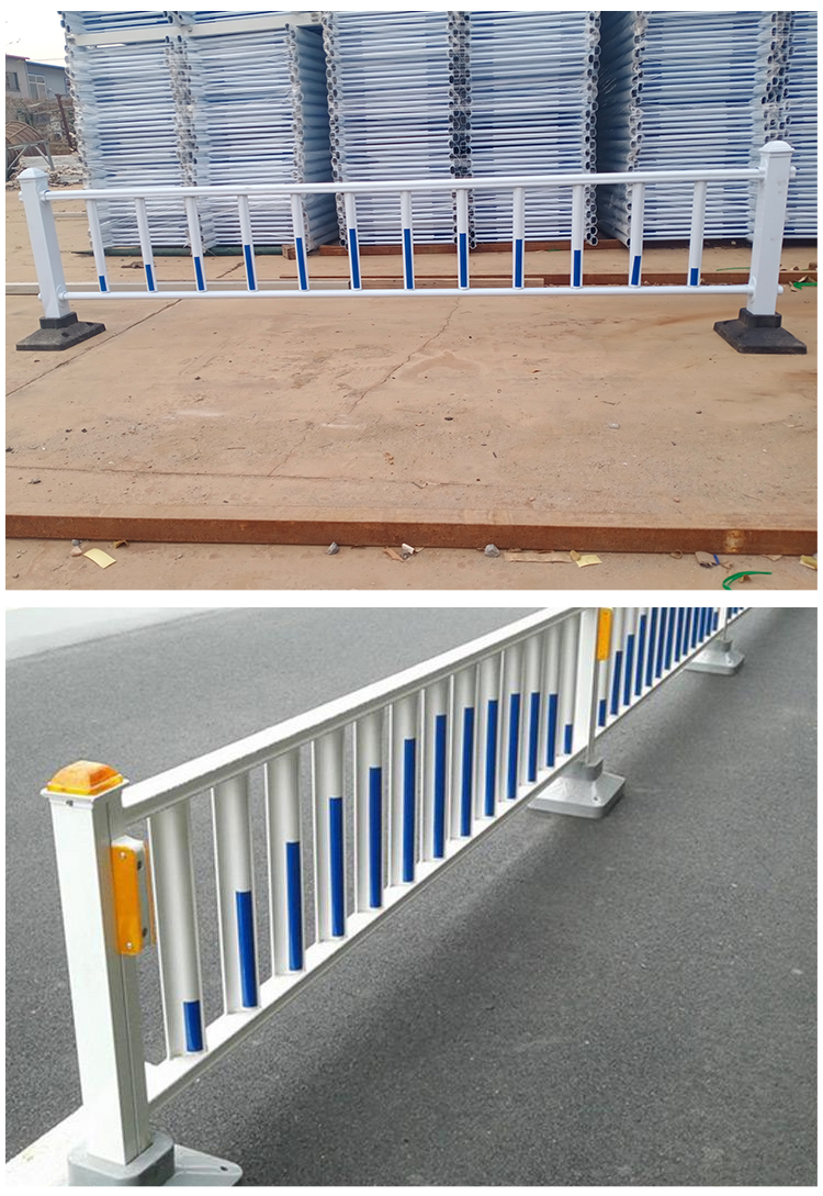 Conventional Blue Baicheng Traffic barrier Road Central Municipal Road Fence Isolation Anti collision Barrier