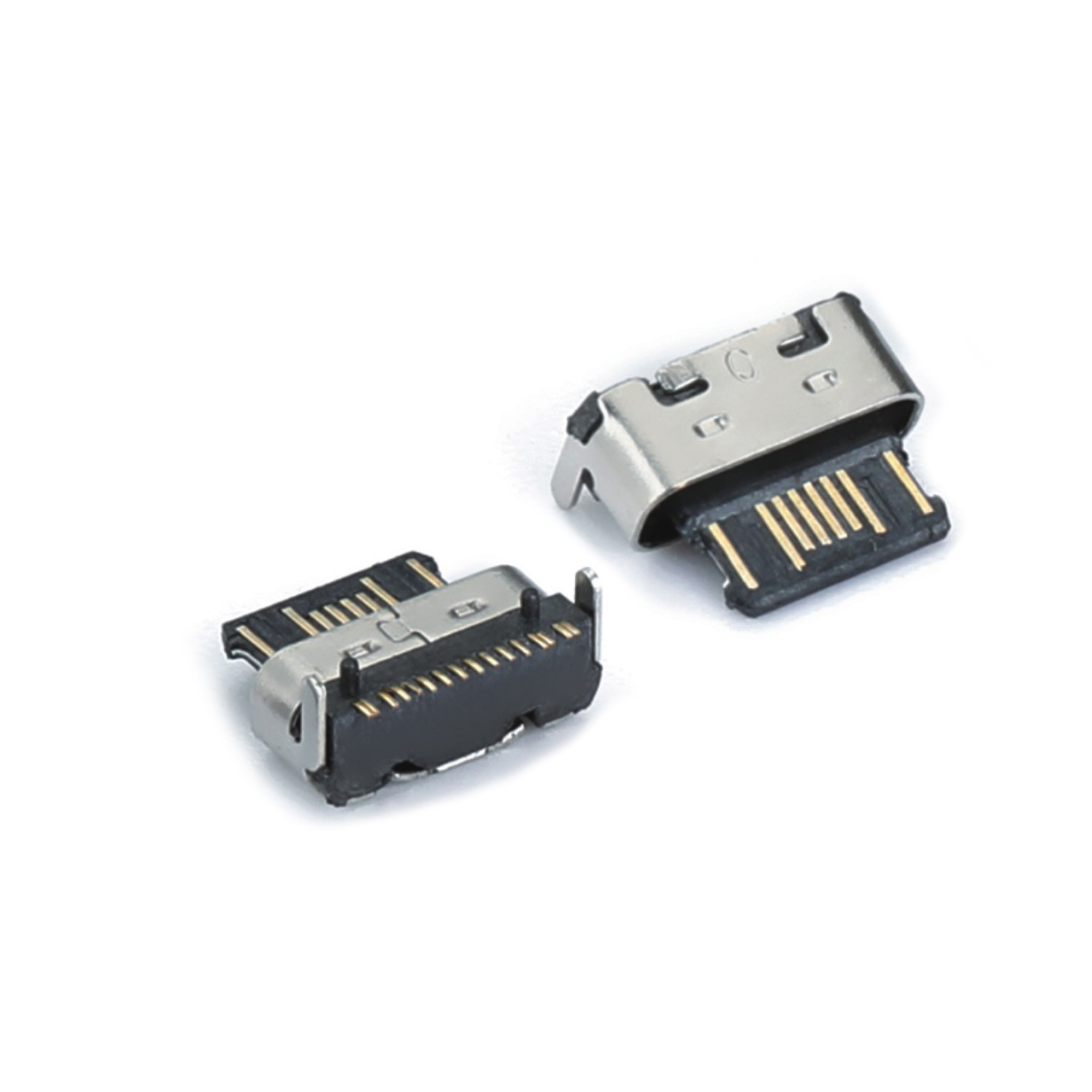 Jixing Precision TYPE-C Mother Seat 16P Upper and Rear Two Pin Plug Board DIP+SMT 7.35L