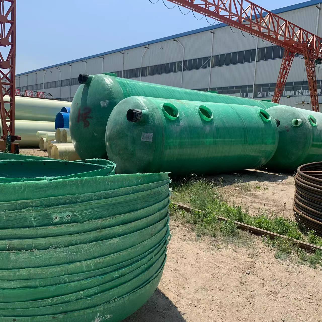 Zhanrui FRP septic tank winding 10 m3 sewage treatment thickening anti collapse