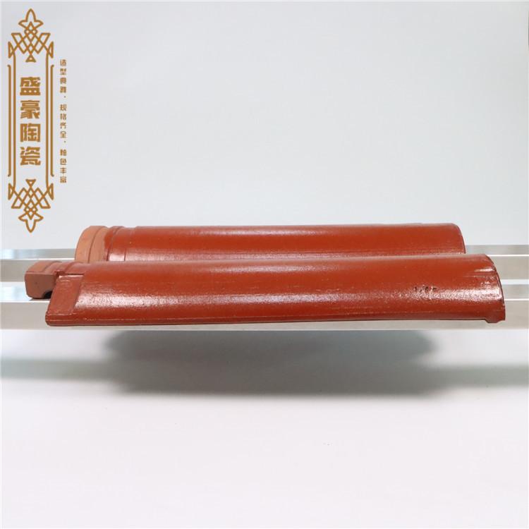 Colored T ceramic tiles, Chinese style roof, high-temperature fired glazed tiles, glazed roof tiles, simple installation