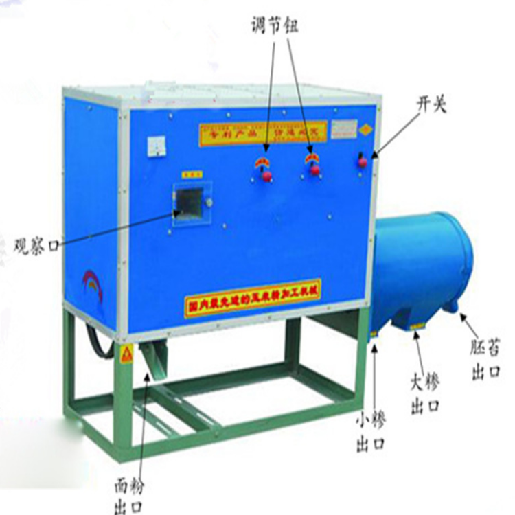 Triple separation grits making machine with high output of germ removal and crushing machine Chengyu T3 grinding and crushing machine