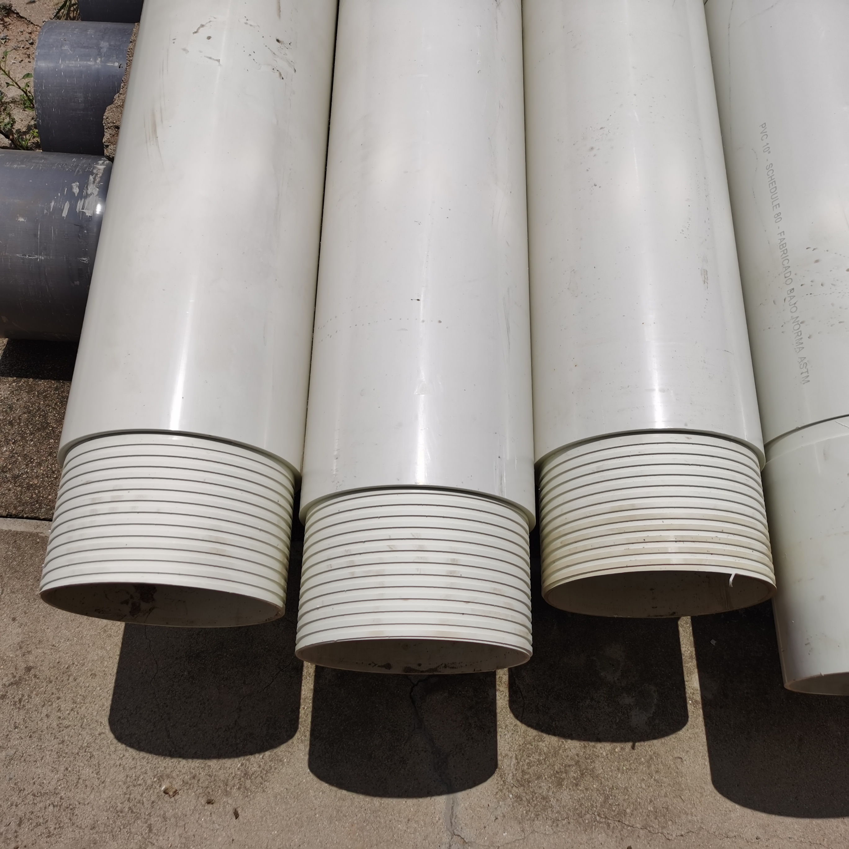 PVC drilling pipe, PE deep well pipe, PVC wire pipe, seepage pipe spiral joint