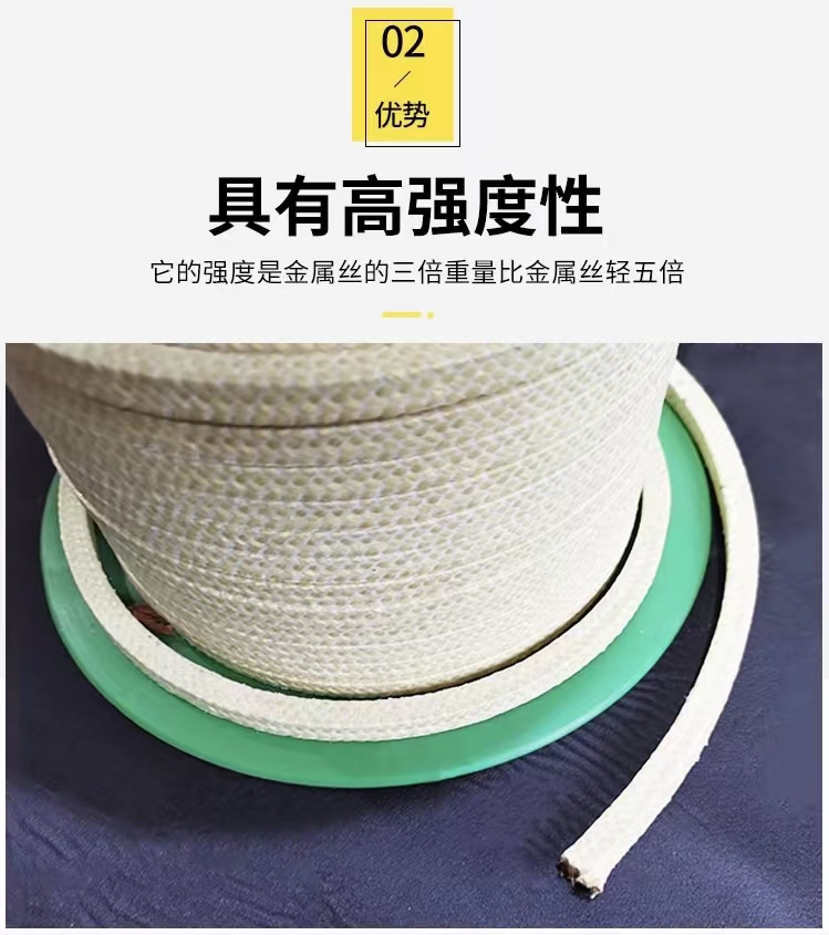 Imported aramid packing 28 * 28MM for Haozheng sealing material multimedia reaction kettle