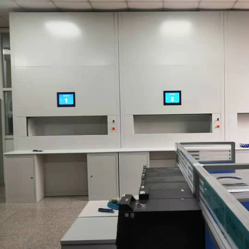 Intelligent file rotation cabinet, automatic file management cabinet, file storage cabinet, layer selection cabinet