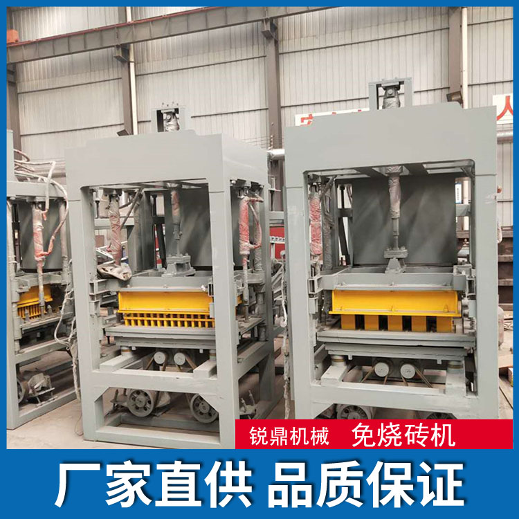 New type of unburned brick machine: Grass planting brick, slope protection brick, permeable brick, bread brick, brick making equipment, Ruiding Machinery