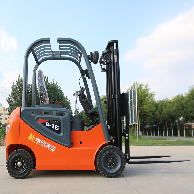 Environment friendly electric forklift 1.5t storage Cart battery stacker lift forklift hydraulic stacker