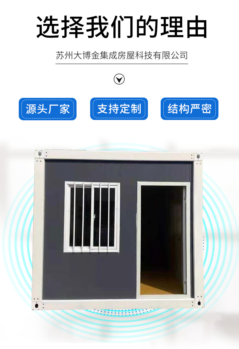 Customized container mobile room, fast consolidation room, temporary room, bathroom, and living container room