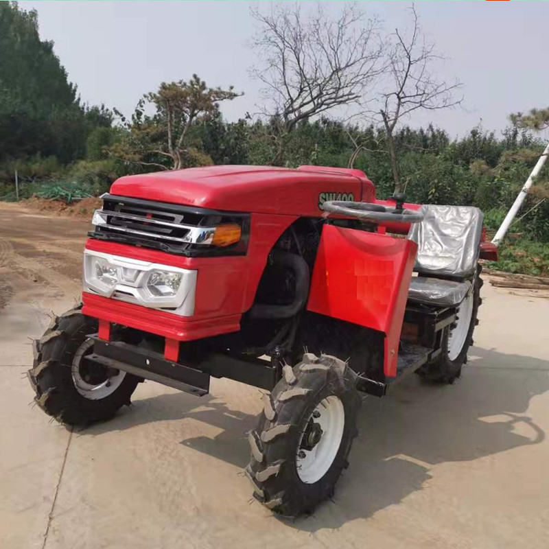 Ruichen Agricultural Machinery Mount Taishan 20 horsepower mini tractor single cylinder small four-wheel rotary tiller