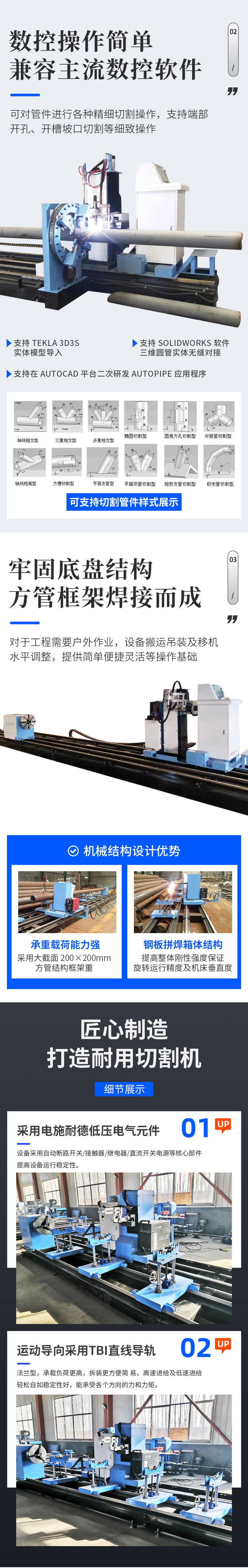 Noyun XGX-005 Plasma Intersection Line Cutting Machine Steel Pipe Groove Cutting Machine