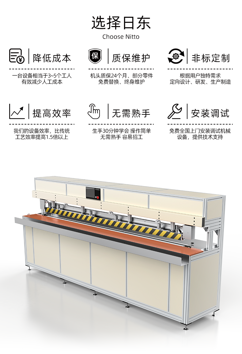 Nippon Intelligent Windproof Rolling Curtain Automatic Welding Machine PE Sunshine Fabric Zipper Ceiling Curtain Sun Shade Thermal Welding Machine