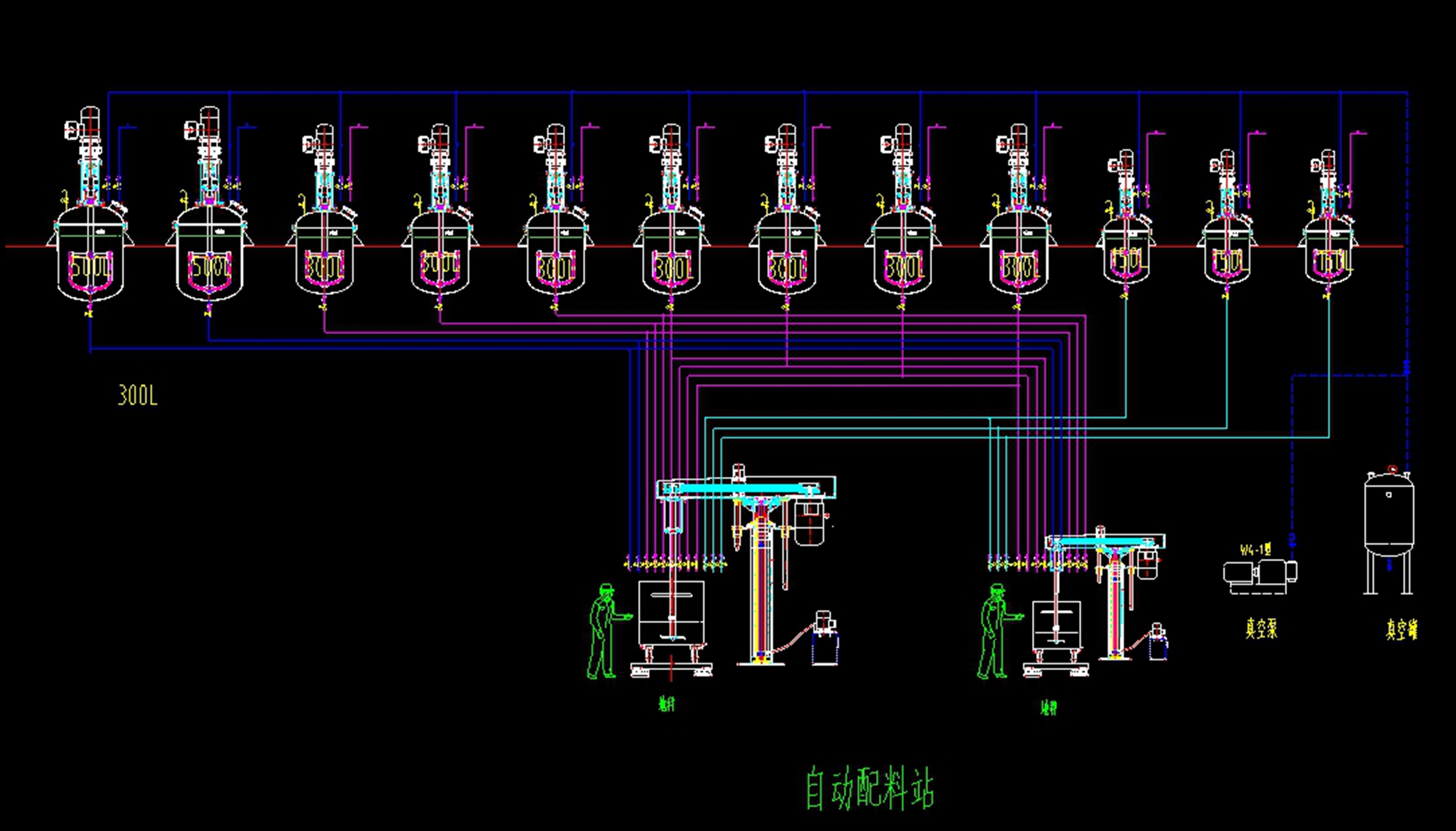 Liquid batching full-automatic weighing batching system one-stop purchase customized on demand Welcome to call