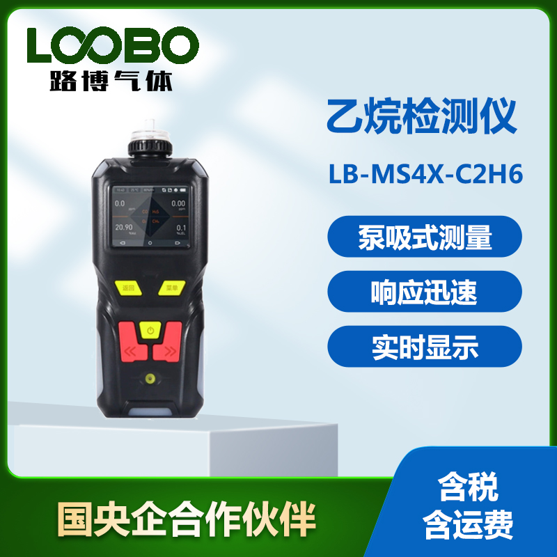 有毒有害气体检测仪LB-MS4X-C2H6乙烷检测仪复合气体分析仪