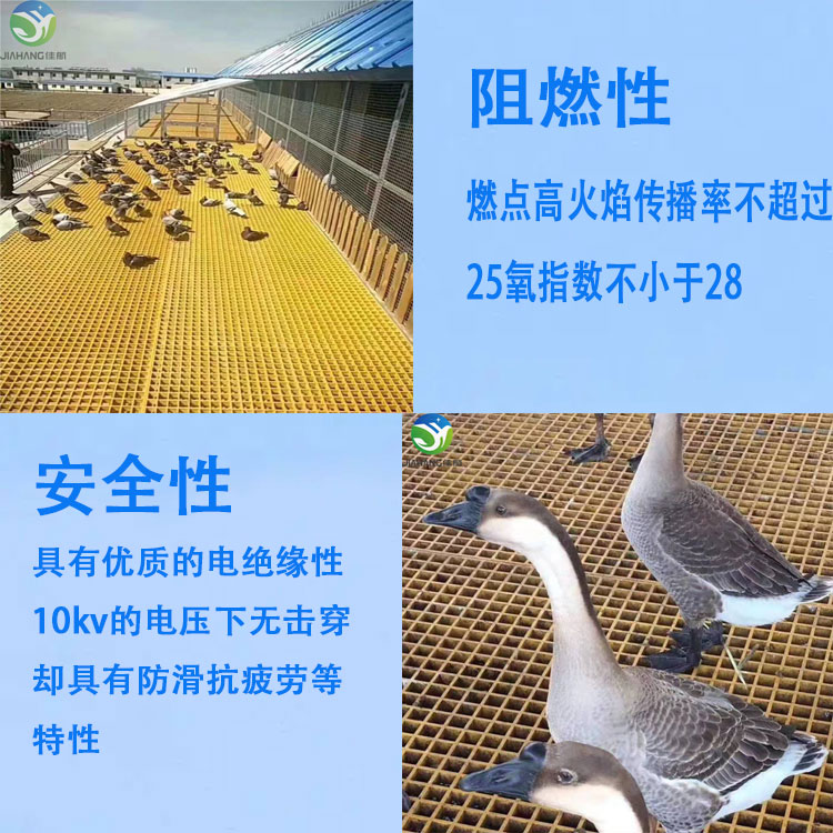 Fiberglass reinforced plastic grid for manure leakage in aquaculture farms, Jiahang Pigeon House, ground grid, microporous grid board