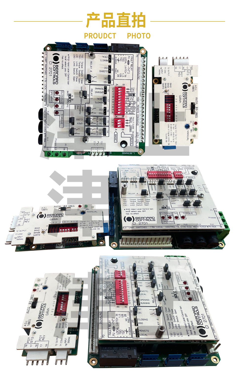 Bernard CI2701, GAMK Original Water Plant Cast Iron Electric actuator Complete Control Board Quality Assurance