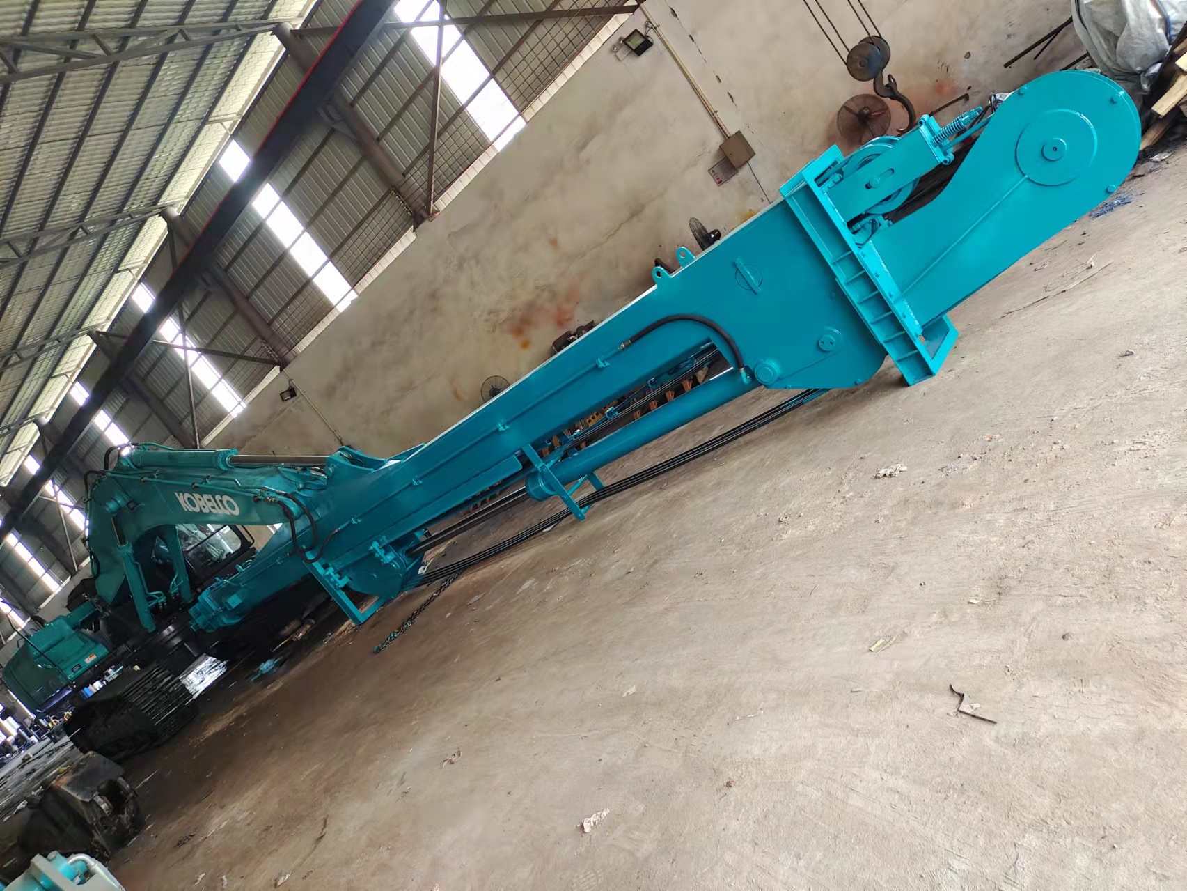 Excavator telescopic arm, grab arm modification factory, sinking well extension arm, hook machine sliding arm