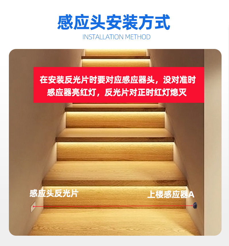 Hotel staircase light, villa staircase step induction light, ktv bar aluminum alloy floor light, wall corner linear light