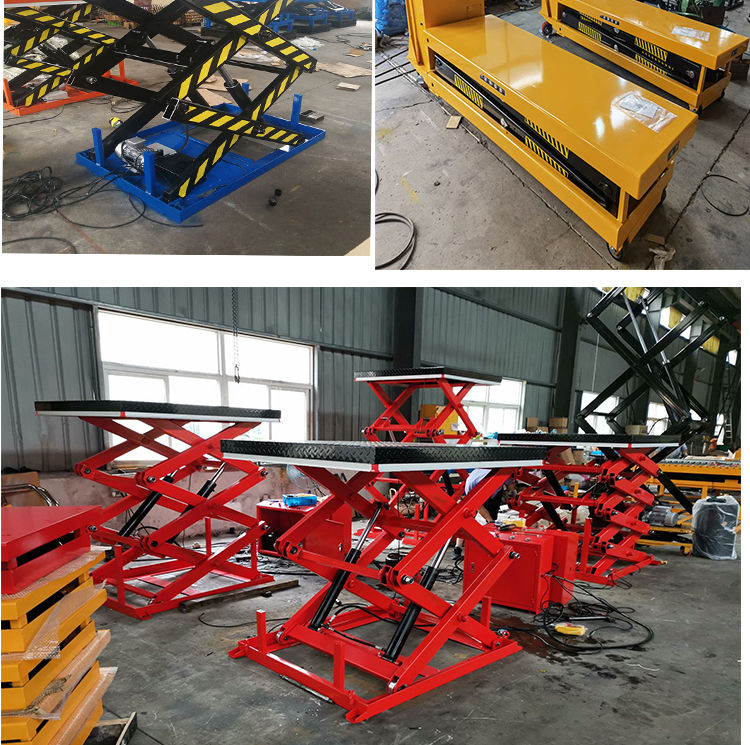 Lifting Platform Senjia Fixed Scissor Fork Lifting Platform Electric Hydraulic Lifting Equipment with Strong Power Customizable