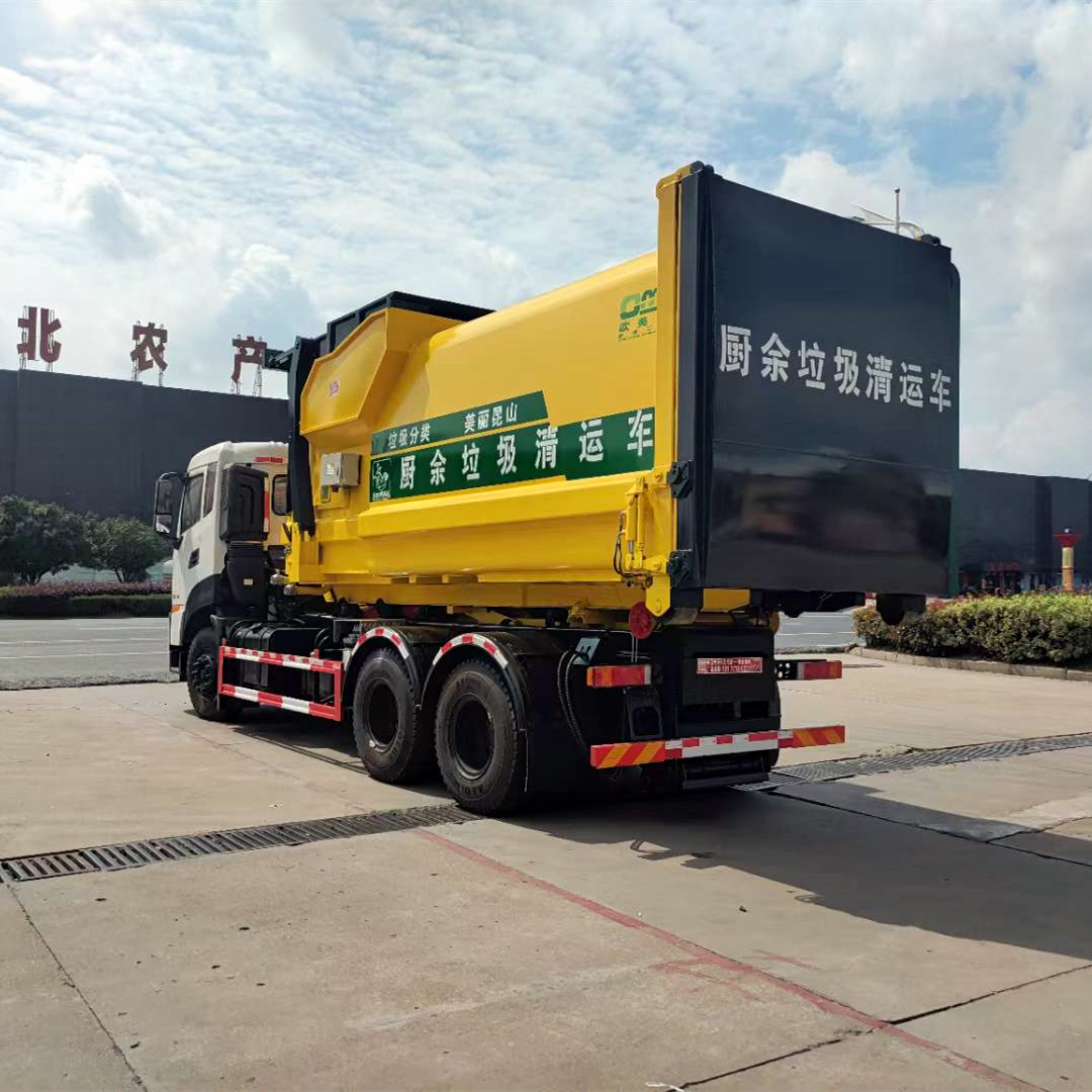 Dongfeng Tianlong rear double bridge 16 square carriage detachable garbage truck can be equipped with mobile stations for diverse purposes