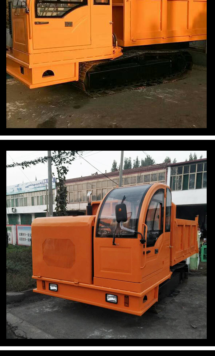 6 ton mountain orchard engineering self unloading tracked transport vehicle with hydraulic lifting capacity customized by Daxiangchi