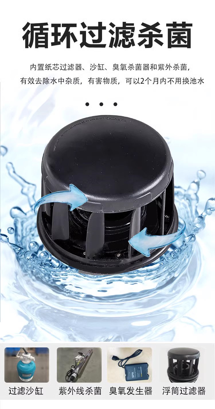 Home Children swimming pool Family thermostatic heating Super large garden swimming pool villa Embedded acrylic material