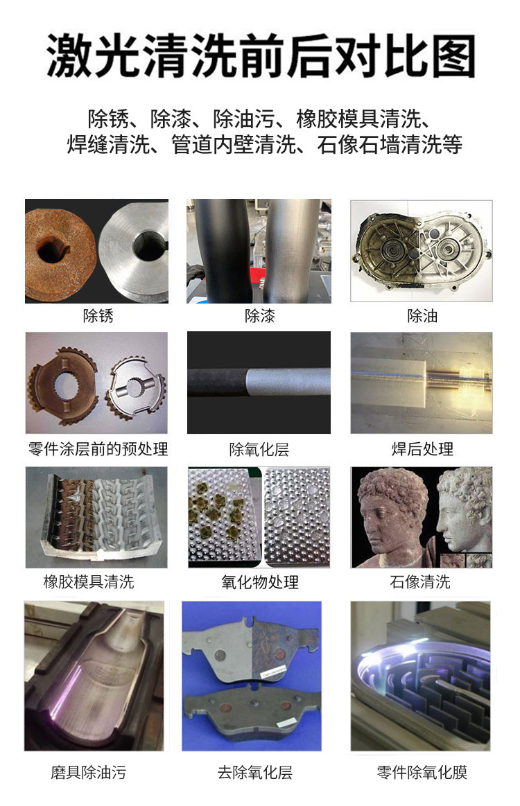 High power automatic laser cleaning machine for rust removal and oxidation layer removal of high-speed rail wheels on trains, railways, tracks, and airplanes