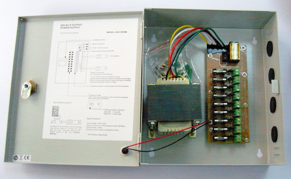 12V, 24V security power supply, monitoring DC power supply