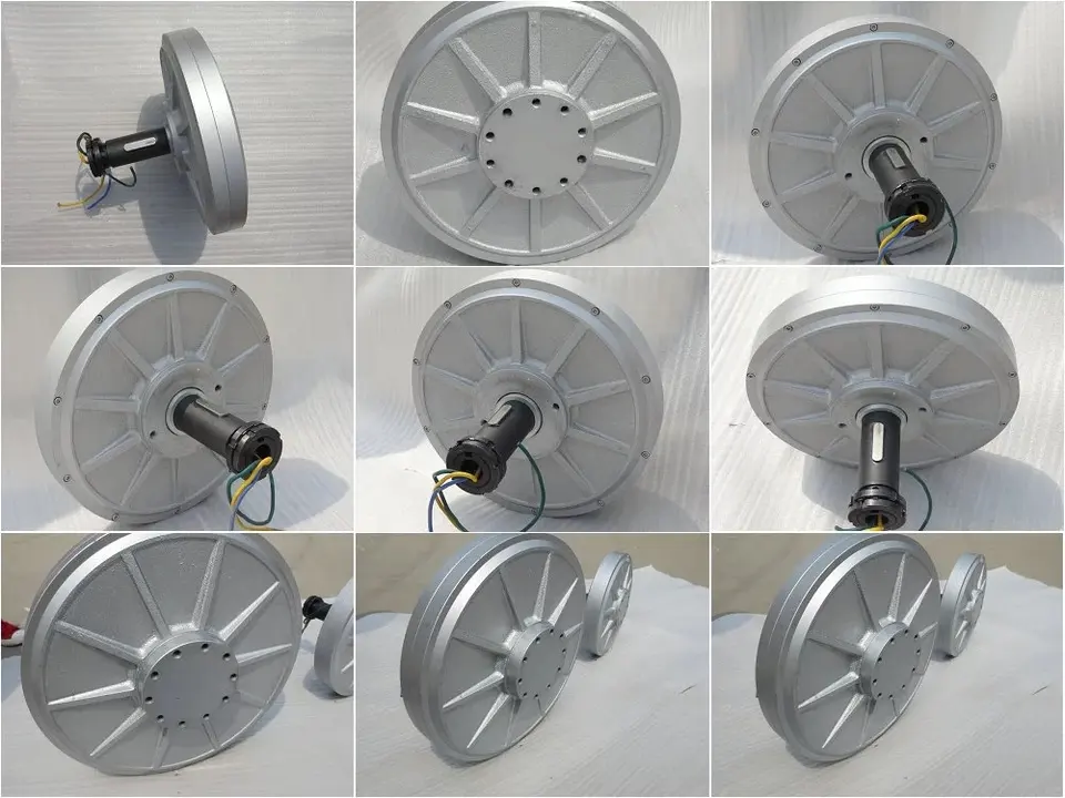 200W 300W Small Disk Coreless Axial Magnetic Flux Low Torque Magnetic Levitation Generator for Wind Power and Hydraulic Applications