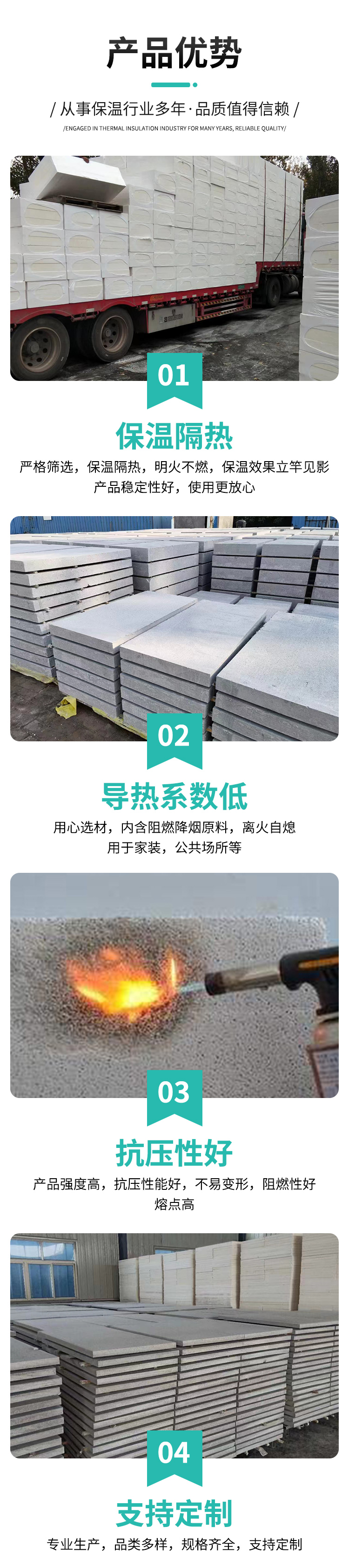 Hengwang brand thermosetting composite polystyrene foam insulation board penetration type