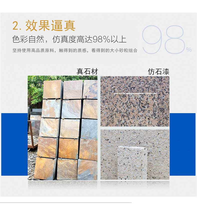 Villa exterior wall imitation stone paint imitation granite marble high-end exterior wall art coating