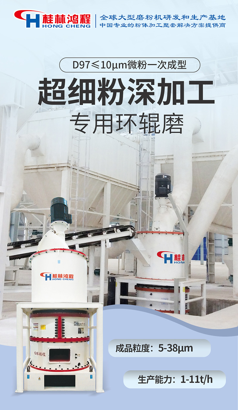 Tourmaline processing equipment ring roller grinding machine HCH1395 size model ultrafine grinding equipment