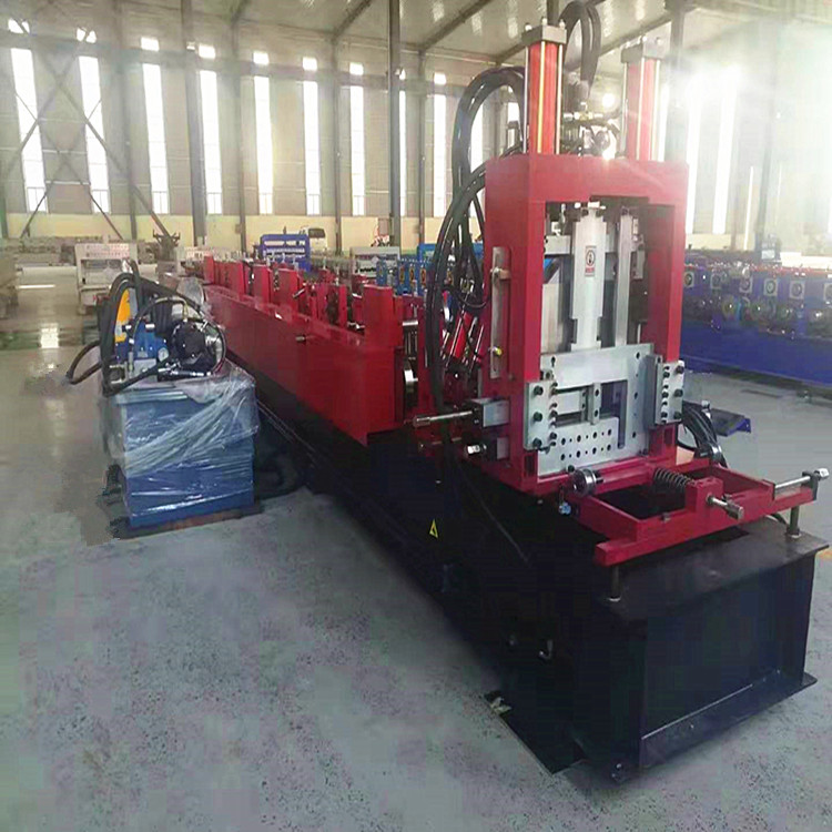 Customized one click replacement C-type steel machine, fully automatic C-type purlin pressing tile mold cutting and punching equipment