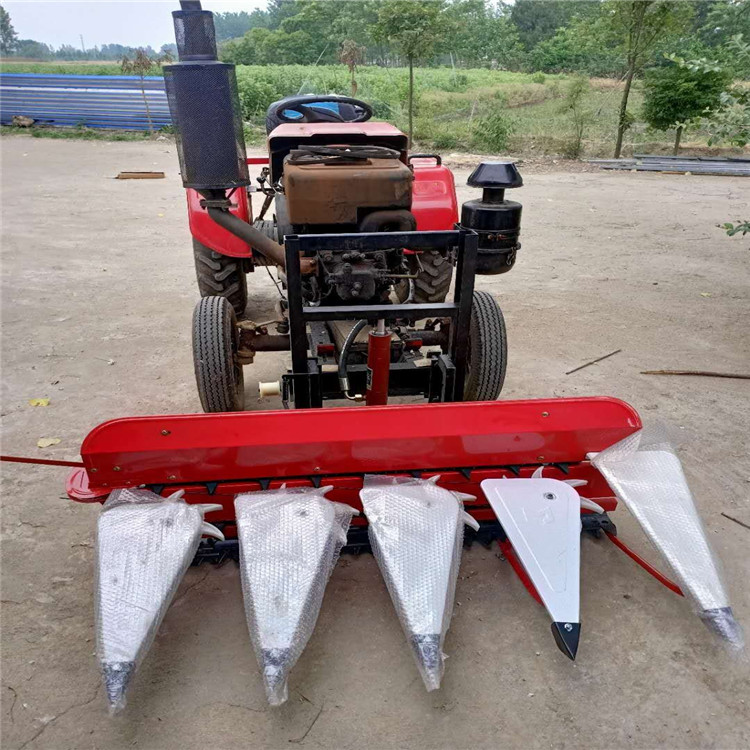 Integrated rice and wheat harvester, hand-held ryegrass mower, small four-wheel front lawn mower