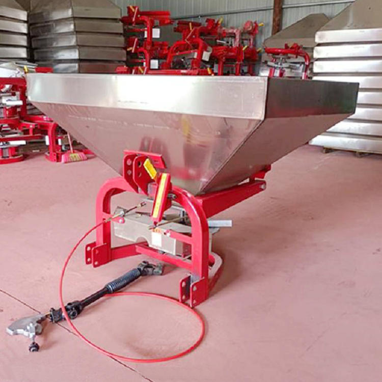 Agricultural thickened stainless steel fertilizer spreader, agricultural fully automatic fertilizer applicator support customization