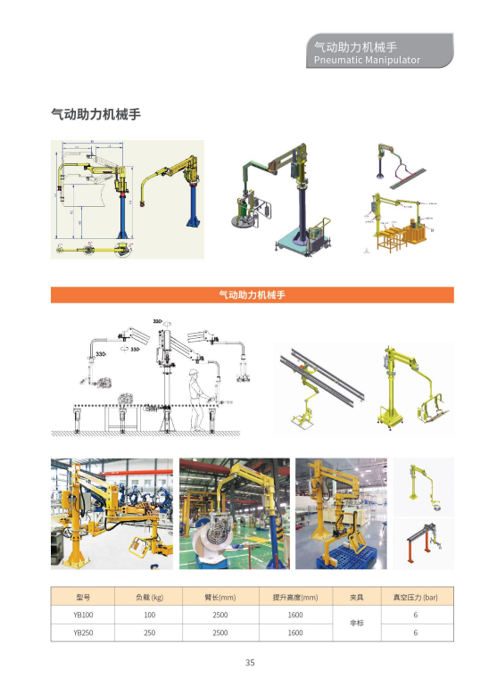 Hande Automation Pneumatic Power Assisted Robot Manufacturers Can Customize CE Certification for Non Standard Customization