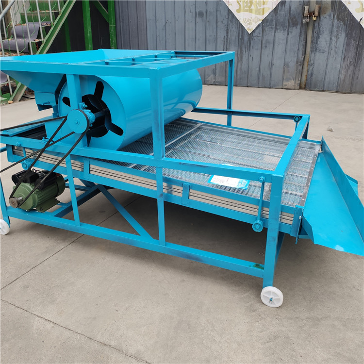 Double layer screening machine for rice, Xinchen blowing type millet impurity removal machine, soybean seed selection machine