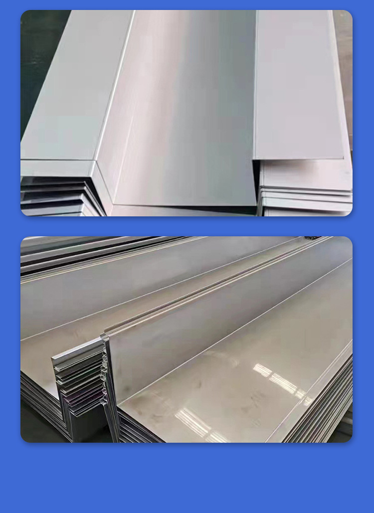 Stainless steel gutter factory roof drainage ditch U-shaped groove CNC precision bending galvanized water tank drainage system