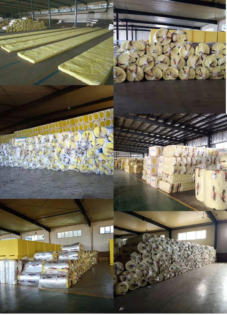 W38 non-woven fabric aluminum foil veneer glass wool felt steel structure insulation cotton on-site composite glass wool