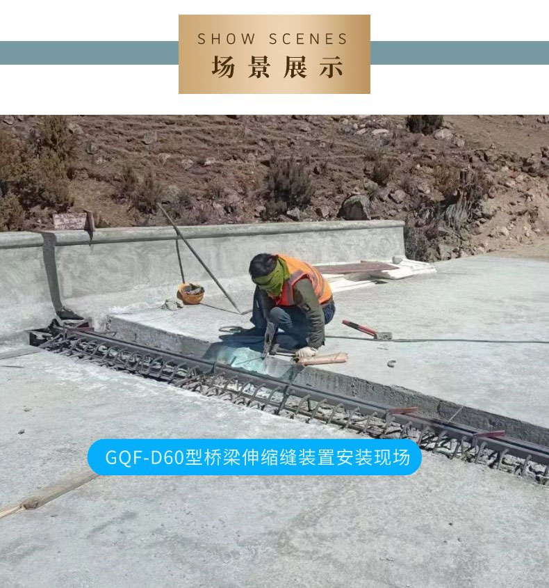 D40 expansion joint GQFE bridge expansion joint device C-type steel beam M60 expansion device